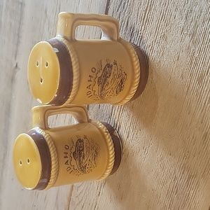 Vintage Idaho state salt and pepper shakers